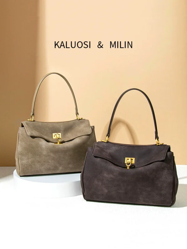 Women's Suede Tote Bag Large Capacity Autumn Winter Handbag