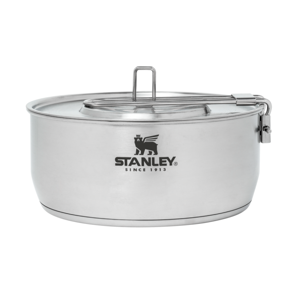Stanley Adventure 6-Piece Even-Heat Cookware Set - 1.9L | Durable Stainless Steel Camping Cookware