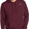Nike Men's Hoodie Sweatershirt Pullover Club Cotton With Big and Tall Sizes-0