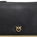 Pinko Flat Classic Vitello Seta, Women's Bag, Black, One Size-0