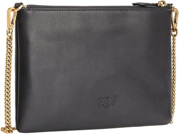Pinko Flat Classic Vitello Seta, Women's Bag, Black, One Size-1