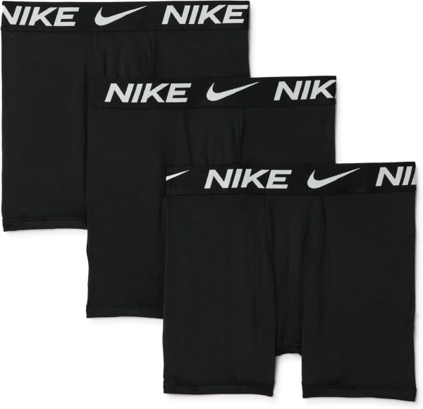 Nike Boys' Dri-FIT Essentials Micro Solid 3-Pack Boxer Briefs-0
