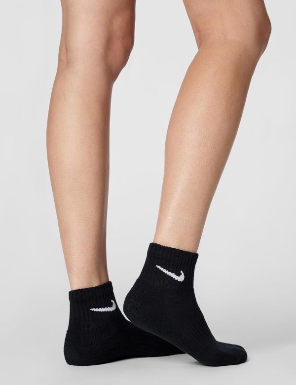 Nike Unisex Adult Everyday Cushioned Training Ankle Socks (3 Pairs)-4