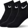 Nike Unisex Adult Everyday Cushioned Training Ankle Socks (3 Pairs)-0