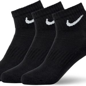 Nike Unisex Adult Everyday Cushioned Training Ankle Socks (3 Pairs)-0