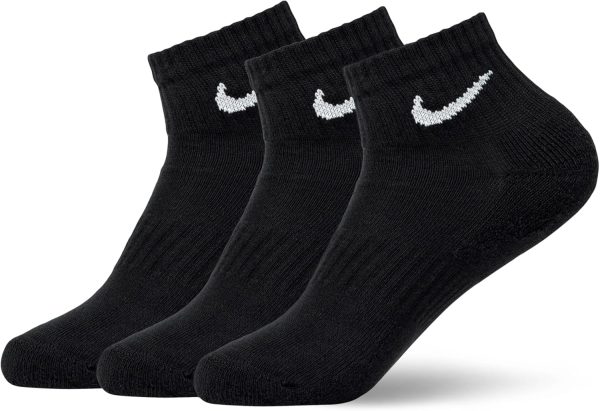 Nike Unisex Adult Everyday Cushioned Training Ankle Socks (3 Pairs)-0