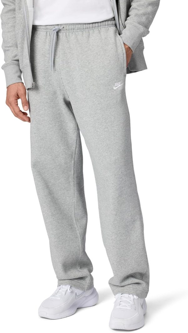 Nike Mens Club Open Hem Brushed Fleece Pants-0