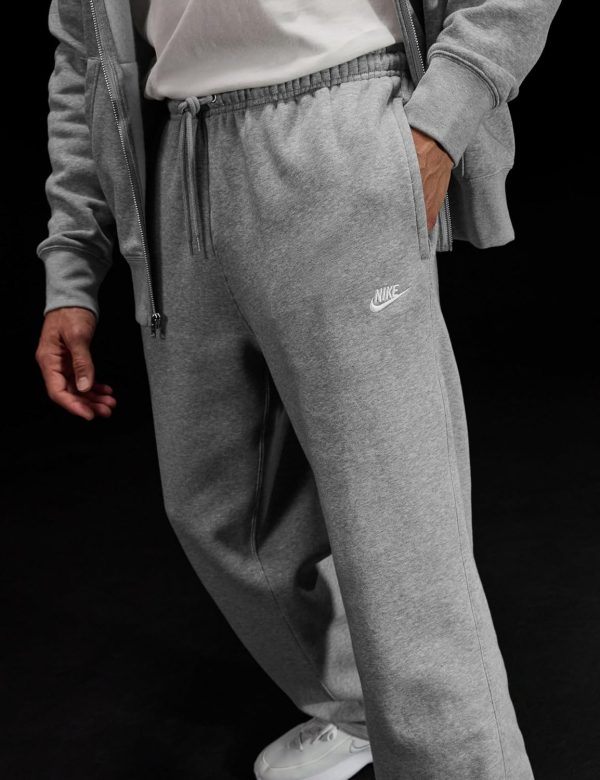 Nike Mens Club Open Hem Brushed Fleece Pants-1