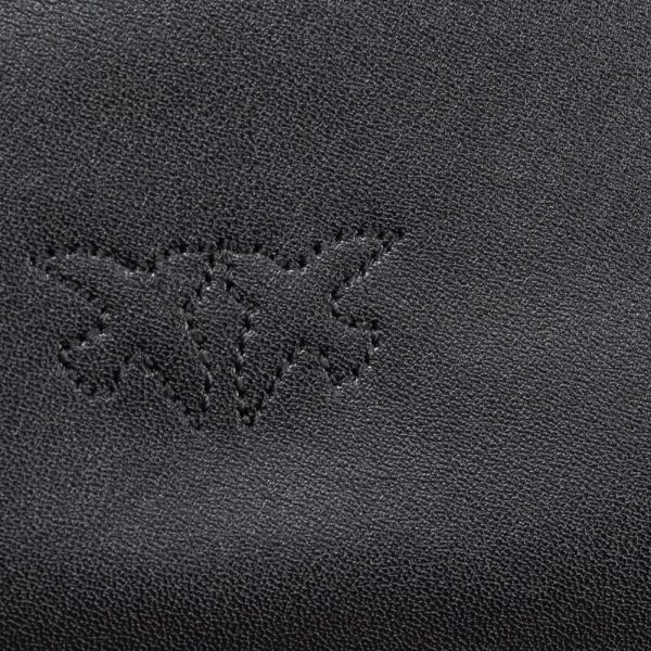 Pinko Flat Classic Vitello Seta, Women's Bag, Black, One Size-3