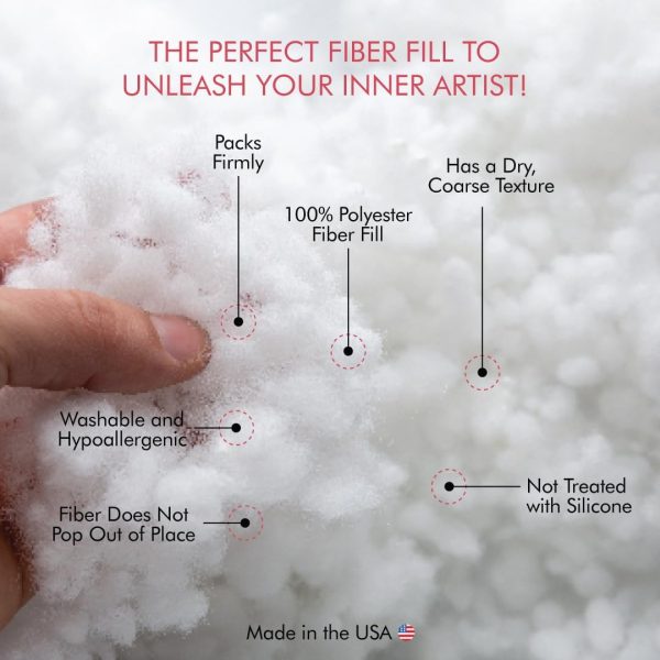 Poly-fil Fairfield CCDF10 Crafter's Choice Dry Packing Fiber Fill 10 Ounce Bag, Blue/Orange-3