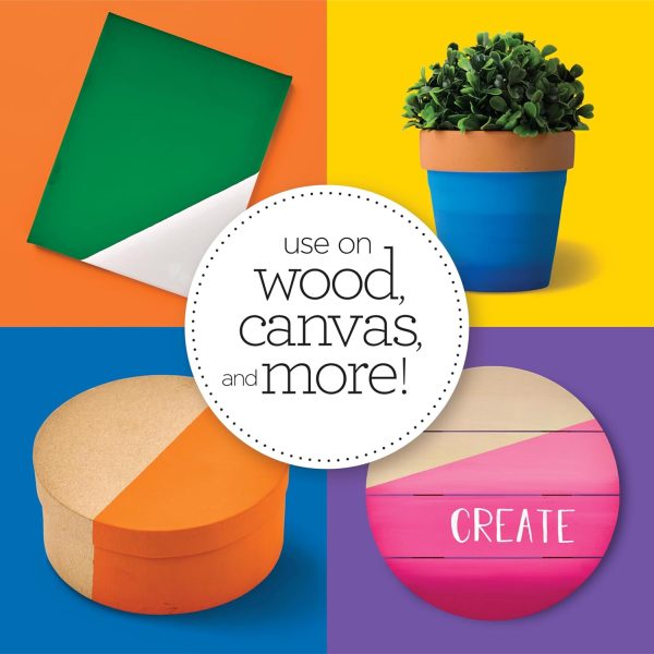 Apple Barrel, Vibrant Spectrum Collection Acrylic Craft Paint, PROMOABIII, 2 fl oz each, 16 assorted matte colors, 16 count-4