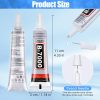 B-7000 Glue Clear for Rhinestone Crafts, Jewelry and Bead Adhesive B7000 Semi Fluid High Viscosity Glues for Clothes Shoes Fabric Cell Phones Screen Repair Metal Stone Nail Art Glass (4x15 ml/0.5 oz)-2