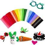 Pipe Cleaners Craft Bulk,Kids Toys & Games Gifts,200pcs Arts Crafts,Chenille Stems Art Supplies for Projects Creative DIY Room Decor,Christmas Decorations,Juegos para Niños Fidget Toys for Ages 5-7-0