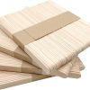 KTOJOY 200 Pcs Craft Sticks Ice Cream Sticks Natural Wood Popsicle Craft Sticks 4.5 inch Length Treat Sticks Ice Pop Sticks for DIY Crafts-1