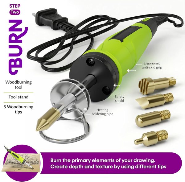 Craft Culture Beginners Wood Burning Kit for Kids, Teenage Boys & Girls - Christmas Gifts for Boy & Girl - Craft Projects Birthday Gift Idea for Children Teen Woodburning DIY Hobby Kits Art Activities-3