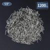 1200pcs Hardware Nails, 1/2'' × 18 Ga Nickel Plated Hanging Nails, Flat Head Nails, Wall Nails for Hanging, Finishing Nails, Tiny Nails, Small Nails (1/2 in)-1