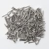 1200pcs Hardware Nails, 1/2'' × 18 Ga Nickel Plated Hanging Nails, Flat Head Nails, Wall Nails for Hanging, Finishing Nails, Tiny Nails, Small Nails (1/2 in)-0