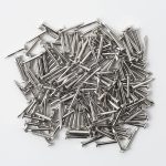1200pcs Hardware Nails, 1/2'' × 18 Ga Nickel Plated Hanging Nails, Flat Head Nails, Wall Nails for Hanging, Finishing Nails, Tiny Nails, Small Nails (1/2 in)-0