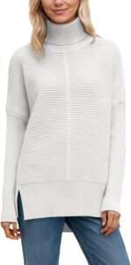 Soft Winter Sweater High Roll Neck Batwing Sleeves Generic-0