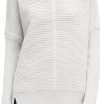 Soft Winter Sweater High Roll Neck Batwing Sleeves Generic-0