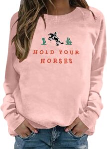 Winter Sweatshirt Damen Langarm Rundhalsausschnitt Modedruck Weicher Casual Pullover Bluse Täglicher Bequeme Passform-0